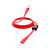 Кабель HOCO S4 USB (m)-Lightning (m) 1.2м 2.4A TPE дисплей красный (1/18/180)