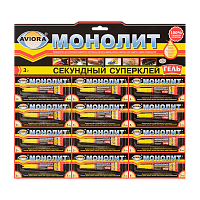 Супер-клей Aviora МОНОЛИТ ГЕЛЬ 3г BL12 (12/288) 
