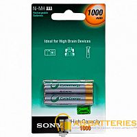Аккумулятор бытовой Sony HR03 AAA BL2 NI-MH 1000mAh (2/20/120/13440)  | Ab-Batteries | Элементы питания и аксессуары для сотовых оптом