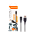 *Кабель GoPower GP01L USB (m)-Lightning (m) 1.0м 2.4A ПВХ черный (1/200/800) 