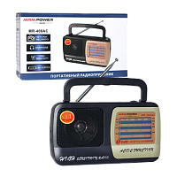 Радиоприемник MRM-Power MR-408AC пластик Jack3.5 черный (1/40)