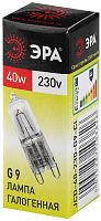 Лампа галогенная ЭРА JCD G9 40W 3000К 230V капсула прозрачная