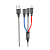 Кабель HOCO X76 USB (m)-Lightning/Type-C/microUSB (m) 1.0м 2.0A нейлон черный (1/31/310)