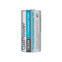 Батарейка GoPower CR123A BL1 Lithium 3V 1500mAh с защитой (1/8/80)