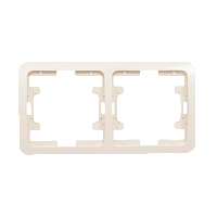 Рамка Makel Lillium Natural 4пост. кремовый 55239 (1/25)