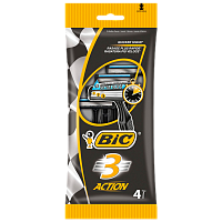 Бритва одноразовая BIC "БИК 3 Экшен" 3 лезвия 4шт. (1/20) 