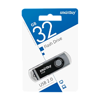 Флеш-накопитель Smartbuy Twist 32GB USB2.0 пластик черный 