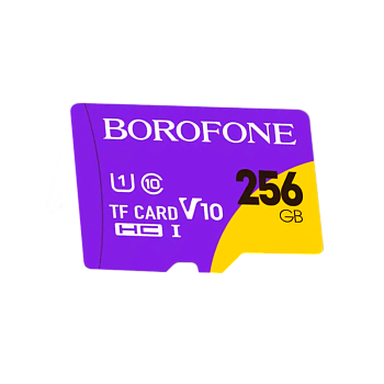 Карта памяти microSD Borofone 256GB Class10 A1 UHS-I (U3) 100 МБ/сек V30 (1/100)