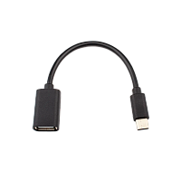 Переходник Atcom Type-C (m)-USB (f) 0.1м ПВХ черный (1/10/500) 