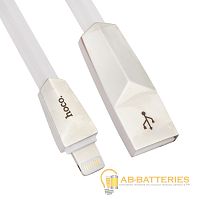 Кабель HOCO X4 USB (m)-Lightning (m) 1.2м 2.4A силикон белый (1/32/320)