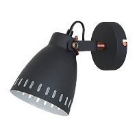 Светильник настенный Camelion WML-428-1 New York 40W 230V E27 черный (1/20)