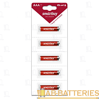 Батарейка Smartbuy LR03 AAA BL5 Alkaline 1.5V отрывные (5/60/600)