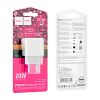 Сетевое З/У HOCO CS13A Type-C 3.0A 20W PD,QC белый (1/28/168)