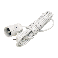 Удлинитель Makel 1р.Б/З 5.0м белый 10008 (1/18)