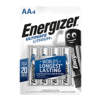 Батарейка Energizer Ultimate FR6 AA BL4 Lithium 1.5V (4/48)