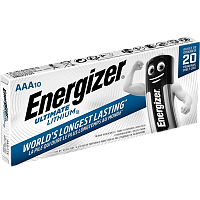 Батарейка Energizer Ultimate FR03 AAA БОКС10 Lithium 1.5V (10/120) 