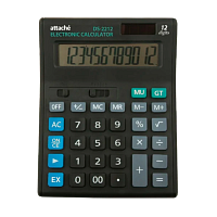 Калькулятор полноразмерный Attache ECONOMY 12-разрядный универсальный черный