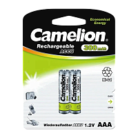 Аккумулятор бытовой Camelion HR03 AAA BL2 NI-CD 300mAh  (2/24/480)