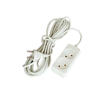 Удлинитель Прогресс Standard 2р.Б/З 10A 5.0м 2x1мм² белый (1/30)