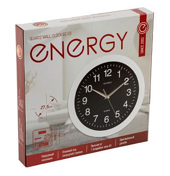 Часы Energy ЕС-03 настенные кварцевые кругл. (1/10)