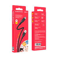 Кабель Borofone BX66 USB (m)-Type-C (m) 1м 5.0A силикон черный (1/360)