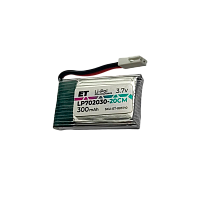 Аккумулятор ET LP702030-20CM Li-Pol, 3.7В, 300мАч (1/20)