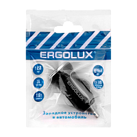 Автомобильное З/У Ergolux ELX-CA01P-C02 1USB 2.0A LED черный (1/10/240) 