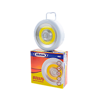 Фонарь туристический Облик 5036 3W COB от батареек с датчиком движения белый