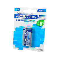 Батарейка ROBITON STANDARD 6LR61, 9V BL1 (10/240)