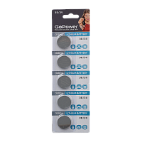 Батарейка GoPower CR2016 BL5 Литиевая 3V (5/100/2000) 