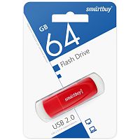 Флеш-накопитель Smartbuy Scout 64GB USB2.0 пластик красный