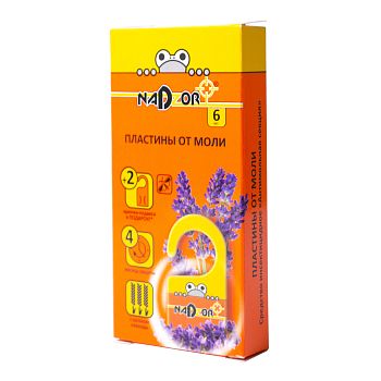 Пластины от моли Nadzor 6шт. в упаковке (1/30)