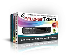 Приставка для цифрового ТВ Selenga T42D DVB-T/T2/C черный (1/20) 