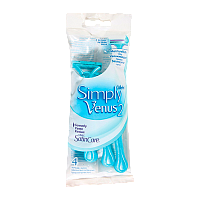 Бритва одноразовая Gillette "VENUS Simply 2 (Satin Care)" 2 лезвия 4шт. (1/12)