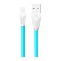 USB кабель REMAX Alien (IPhone 5/6/7/SE) 1M RC-030I Синий (1M, 2.1A)