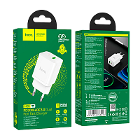 Сетевое З/У HOCO N28 1USB/Type-C 3.0A 20W PD,QC белый (1/13/130)