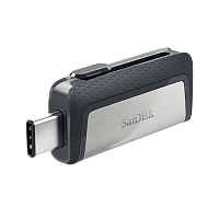 Флеш-накопитель SanDisk Ultra Dual DDC2 32GB USB3.1 Type-C (m) пластик серый