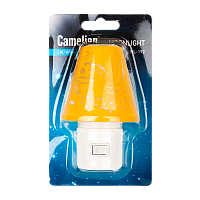 Ночник Camelion NL-192 "Светильник желтый" 3LED 0.5W 220V в розетку (1/24/96)