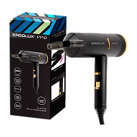 Фен Ergolux ELX-HD14-C02 PRO 2000W складная ручка черный золотой (1/40)