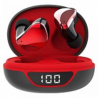 Наушники внутриканальные Smartbuy Boa bluetooth 5.0 с микр. красный черный (1/100) 