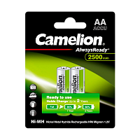 Аккумулятор предзаряженный RTU Camelion HR6 AA BL2 NI-MH Always Ready 2500mAh (2/24/384) 