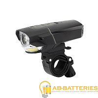 Фонарь велосипедный ЭРА VA-901 5W COB от аккумулятора 1USB 6 режимов черный (1/6/24)