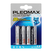 Батарейка Pleomax Super R6 AA BL4 Heavy Duty 1.5V (4/40/720)