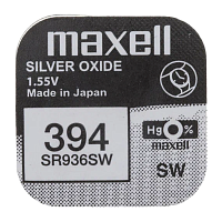 Батарейка Maxell 380/394 BL1 Silver Oxide 1.55V 0%Hg (1/10/100)