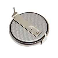 Батарейка ET CR3032-HF2 BL1 2-ножки с отверстием, горизонтальный  монтаж, литиевый элемент, 3V (1/20