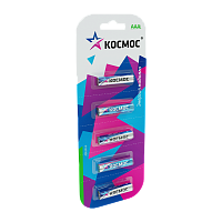 Батарейка Космос LR03 AAA BL5 Alkaline 1.5V отрывные (5/60/480)