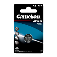 Батарейка Camelion CR1620 BL1 Lithium 3V (1/10/1800) 