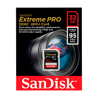 Карта памяти SD SanDisk Extreme Pro 32GB Class10 UHS-I (U3) 95 МБ/сек V30