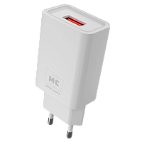 Сетевое З/У MORE CHOICE NC07a 1USB 2.0A с кабелем Type-C белый