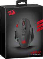 Мышь беспроводная Redragon Shark 2 игровая USB черный (1/40) 